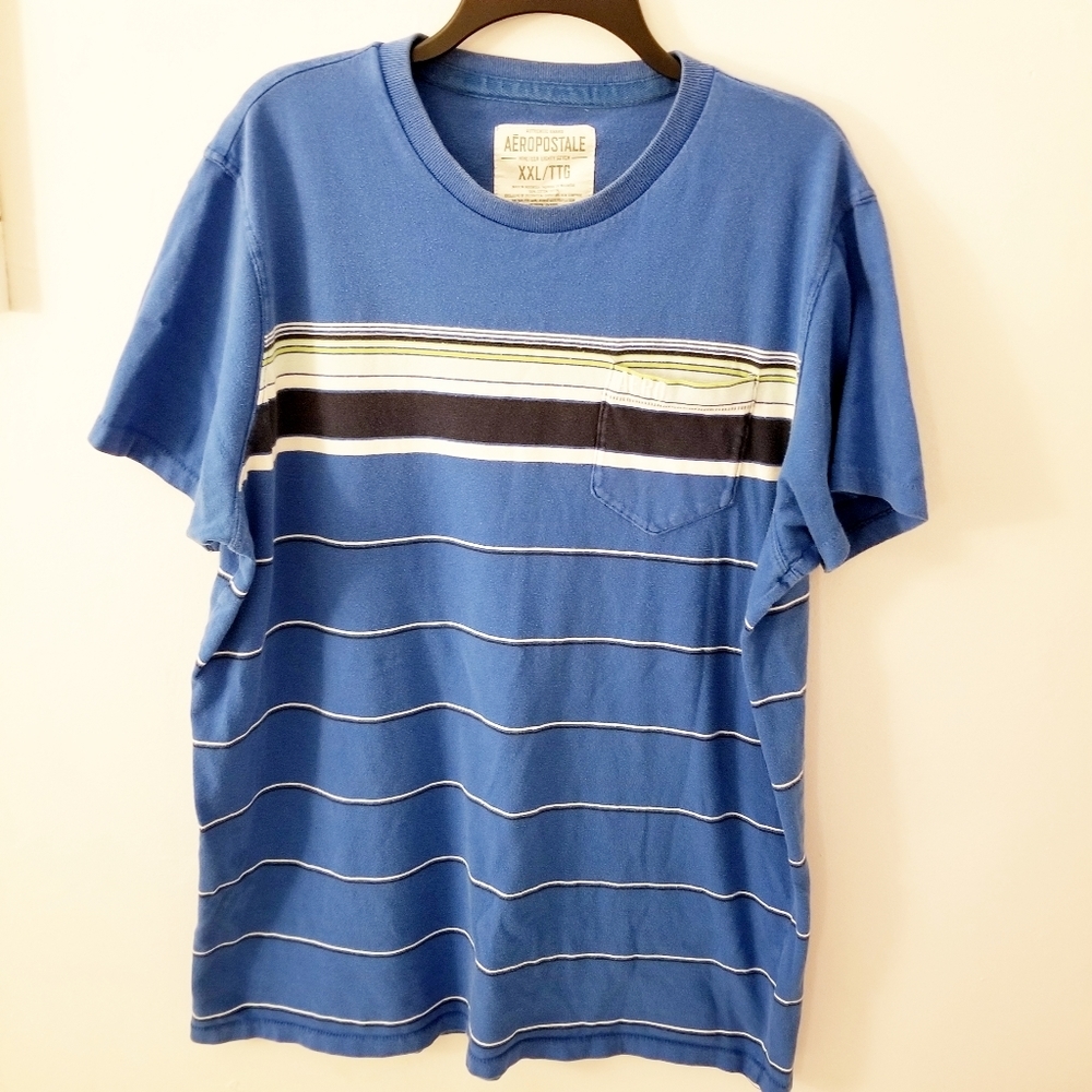 Men's XXL Aeropostale short sleeve striped shirt